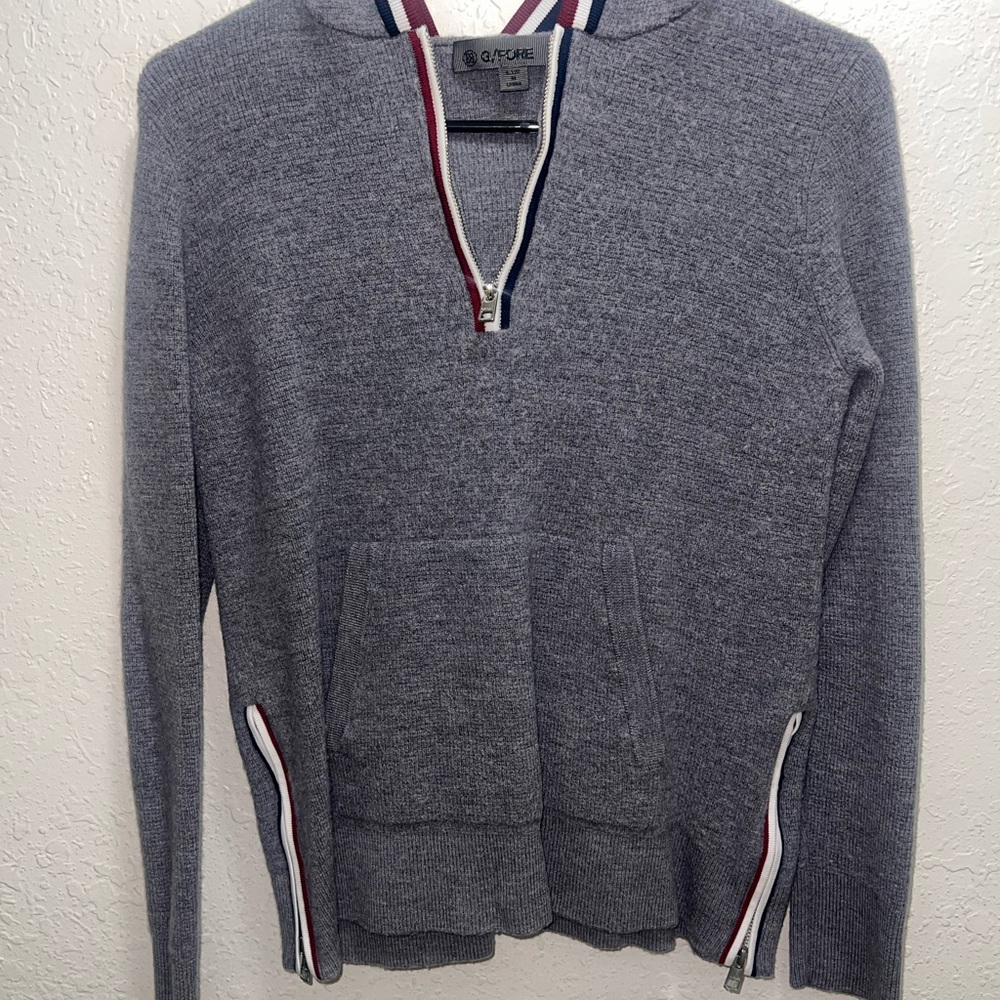 G/FORE LADIES GOLF 1/4 ZIP SWEATER GREY